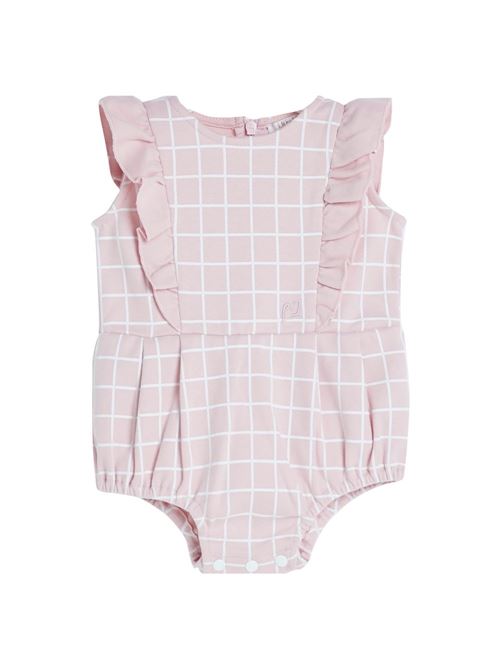 JERSEY ROMPER SUIT LIU JO | KA2134J6050/CHECK/DOLLY PINK